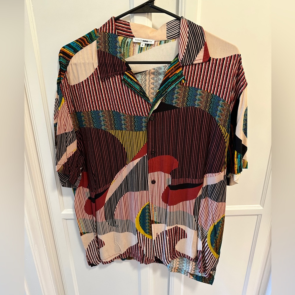 Brand new Fashion Nova button up shirt, size Medium